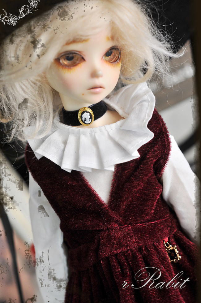 1/4 MSD/MDD/AP [Velvet Neckband] VN2101 Black with portrait