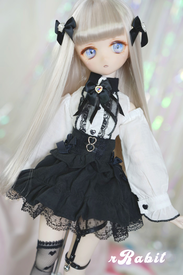 PuyooDoll Kumako[Be My Lover] Dress Set - White X Black